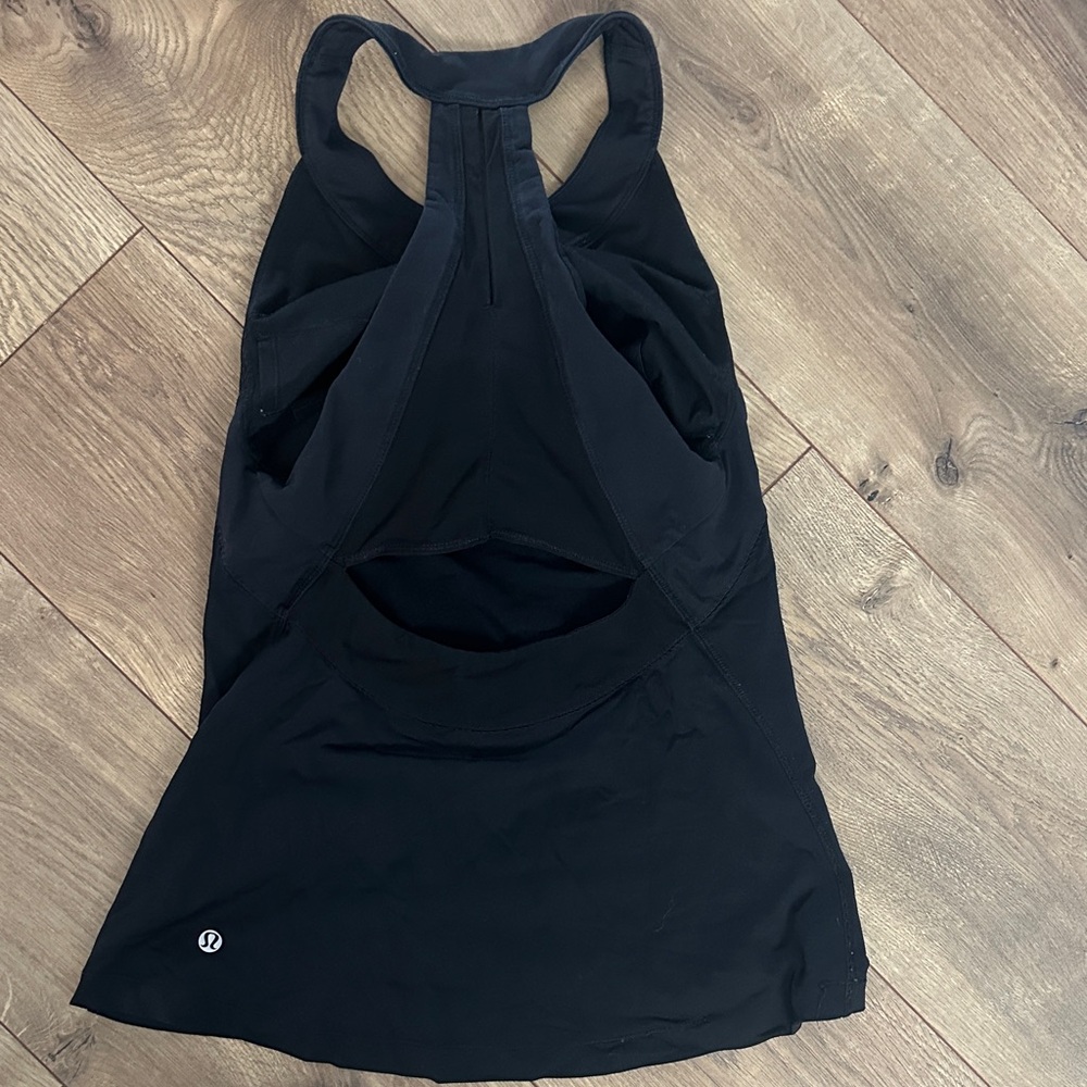 lululemon athletica Black Racerback Performance Tank